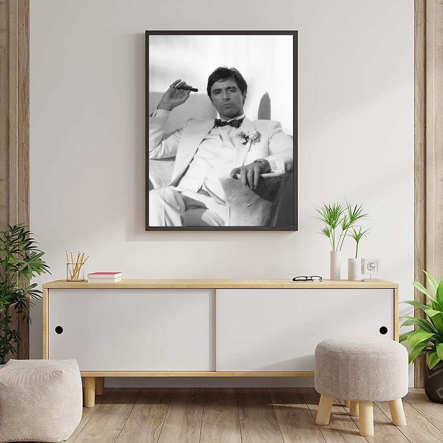 Tableau Toile Scarface Tony Montana – 170x80 Cm – 5 Panneaux – Film Culte - 3