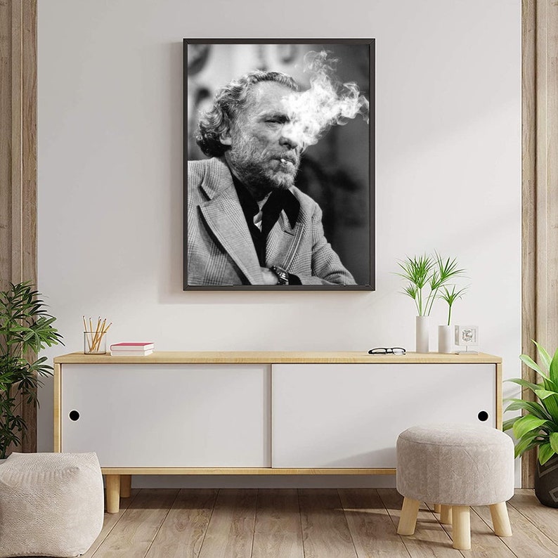 Charles Bukowski Celebrities Poster Canvas Wall Art Home Decor - Etsy