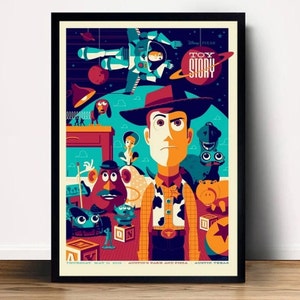 Toy Story movie Poster Canvas Wall Art Home Decor (No Frame)