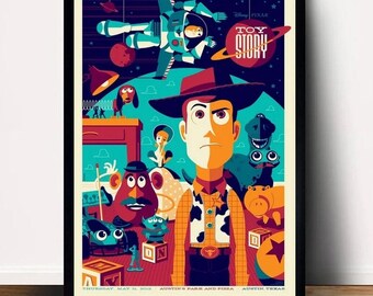 Toy Story movie Poster Canvas Wall Art Home Decor (No Frame)