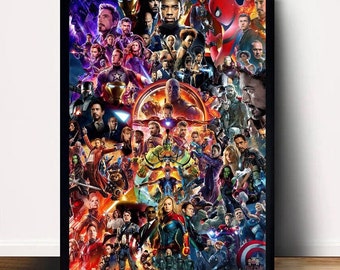 Avengers filmposter canvas muurkunst woondecoratie (geen lijst)