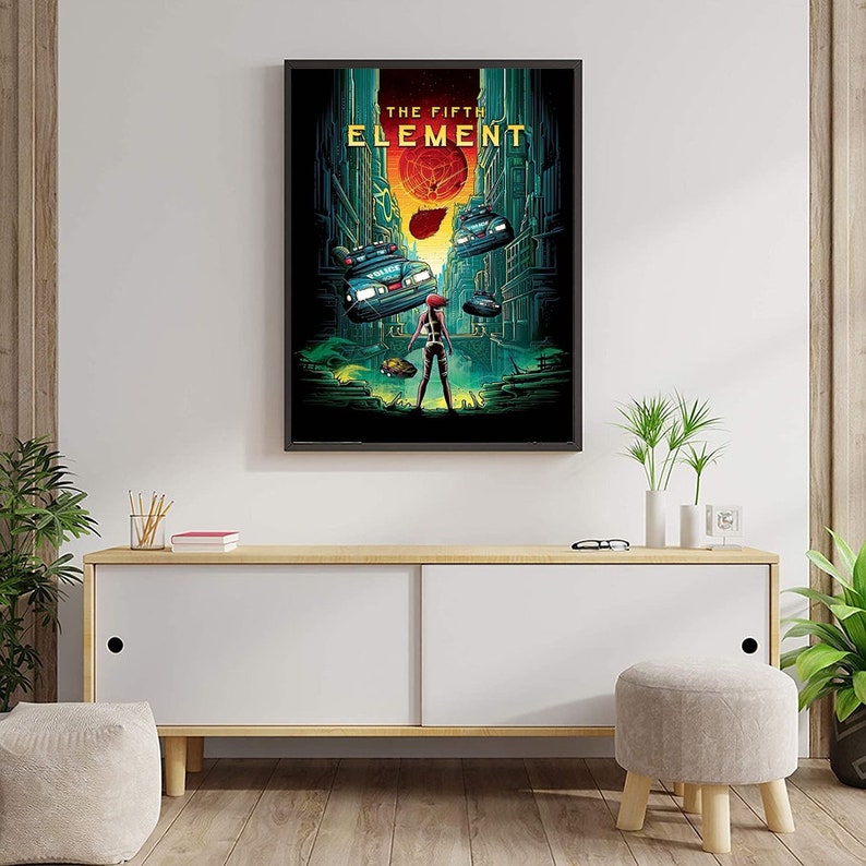 Poster Ou Toile Le Cinquième Élément - Art Mural, Multicolore, Pour Salon, Bureau, Chambre