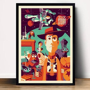Toy Story Movie Poster Canvas Wall Art Home Decor (No Frame)