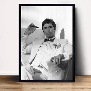 Al Pacino Scarface Tony Montana Movie Poster Canvas Wall Art Home Decor (No Frame)