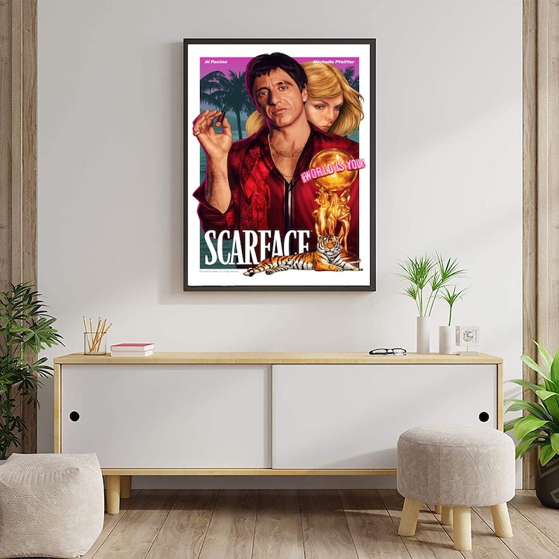 Al Pacino Scarface Movie Poster Canvas Wall Art Home Decor no - Etsy