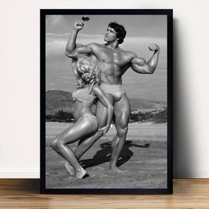 Arnold Schwarzenegger Bodybuilding Poster Canvas Wall Art Home Decor (No Frame)