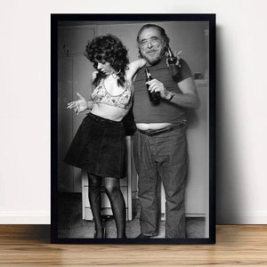 Póster de Charles Bukowski en lienzo para decoración del hogar (sin marco)
