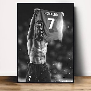 Cristiano Ronaldo Poster Canvas Wall Art Home Decor (No Frame)