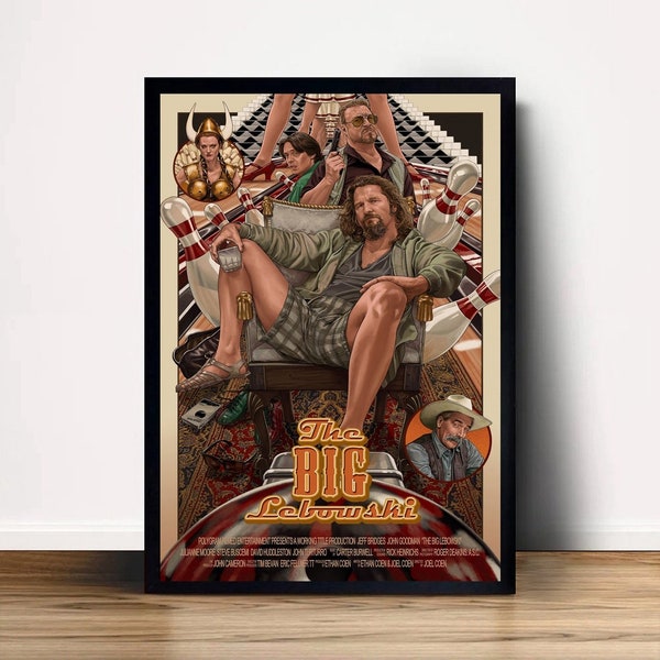 The Big Lebowski Movie Poster Canvas Wall Art Home Decor (No Frame)