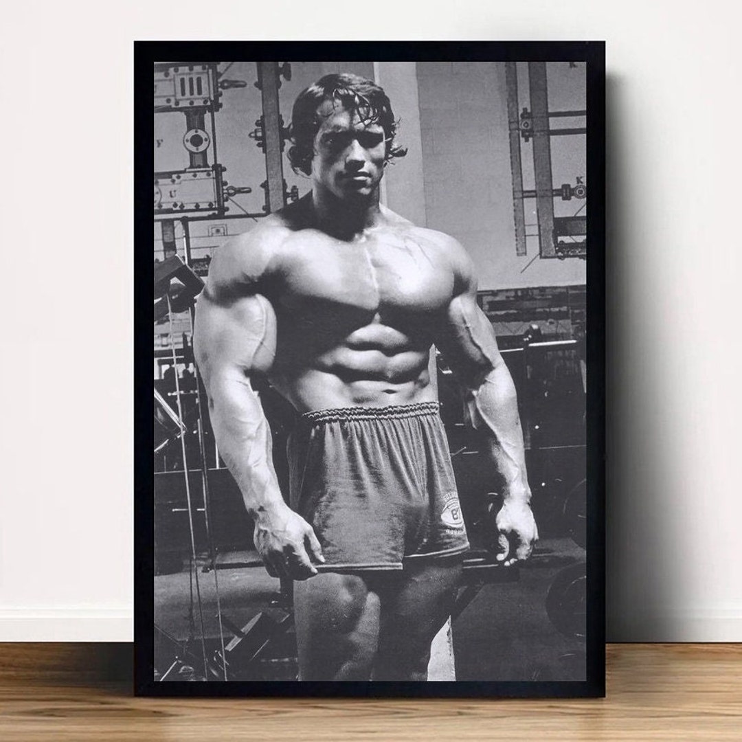 Arnold Schwarzenegger Bodybuilding Poster Canvas Wall Art Home Decor