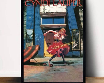 Cyndi Lauper, elle est si inhabituelle, affiche de musique classique, toile d'art murale, décoration d'intérieur (sans cadre)