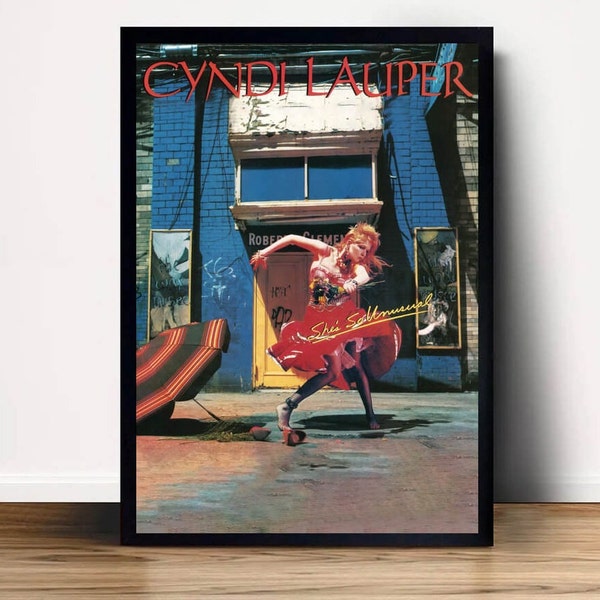 Cyndi Lauper, elle est si inhabituelle, affiche de musique classique, toile d'art murale, décoration d'intérieur (sans cadre)