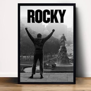 Sylvester Stallone Rocky Movie Poster Canvas Wall Art Home Decor (No Frame)