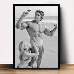 Arnold Schwarzenegger Bodybuilding Poster Canvas Wall Art Home Decor (No Frame)