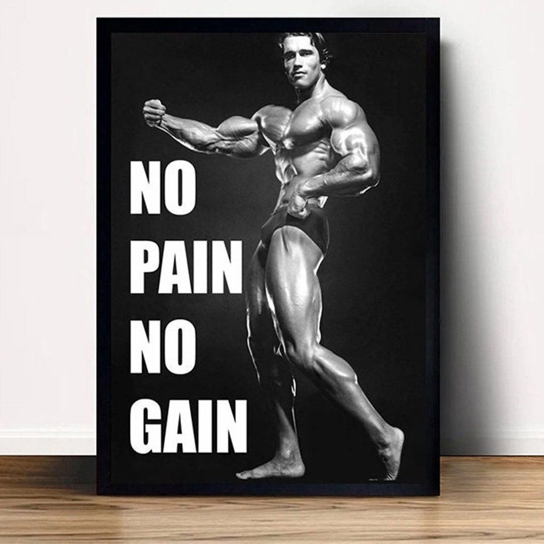 Arnold Schwarzenegger Bodybuilding Poster Canvas Wall Art Home Decor