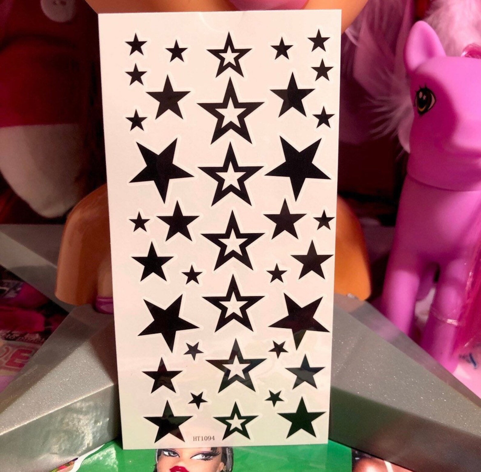 Y2K Temporary Tattoos Star Temporary Tattoos Mcbling Etsy