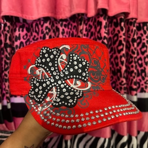 帽子 y2k kitty military cap 帽子 y2k kitty military cap hello kitty camouflage | found