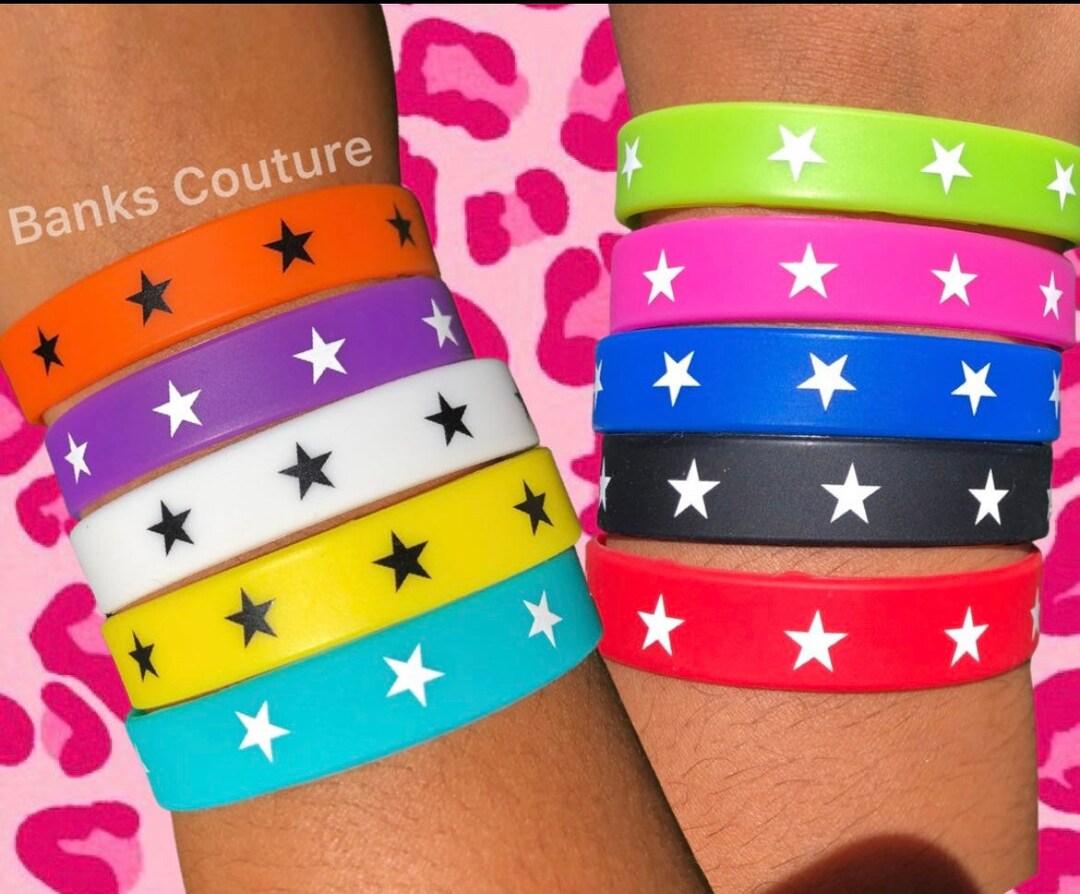 Y2K Rubber Bracelets 2000s Aesthetic Nostalgia Cyber Y2K Etsy