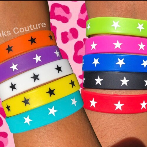 Y2K Rubber Bracelets 2000s Aesthetic Nostalgia Cyber Y2K Etsy
