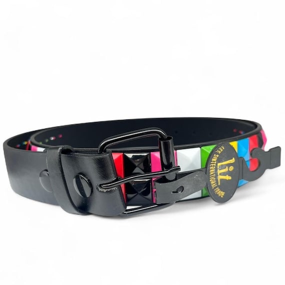 2000s Multi Color Studded Belt | Mid 2000s |emo Scene Punk
