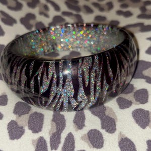 Y2K Large Zebra Bangle Bracelets | Nostalgic | Early 2000s