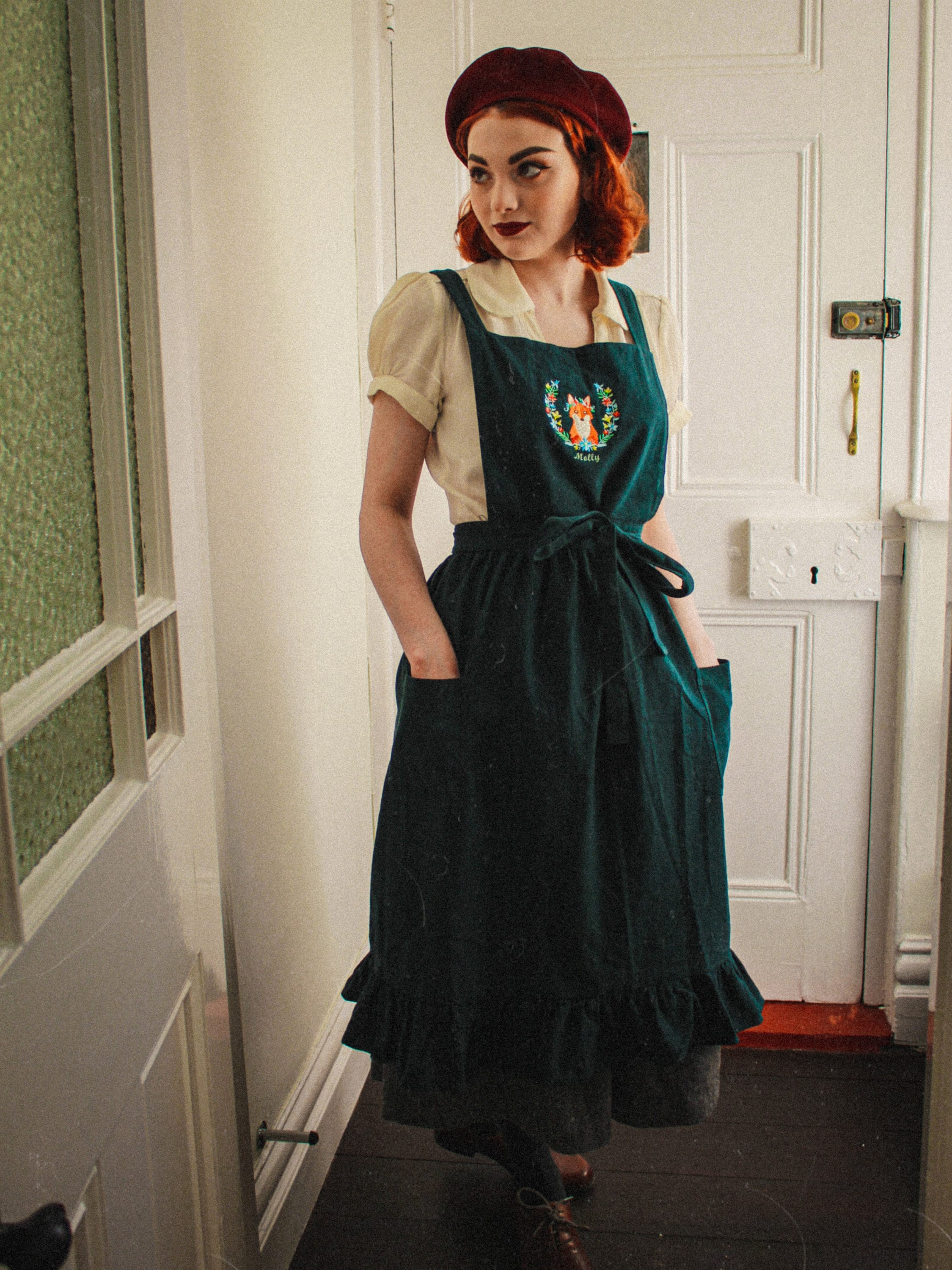 フォークメイド folkmade アフガンブラウス Lサイズ Personalized Fox