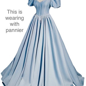Blue Evening Dress with beads, long Princess Dress, Cocktail Dress, bridal Gown, Wedding Dress, Party Dress
