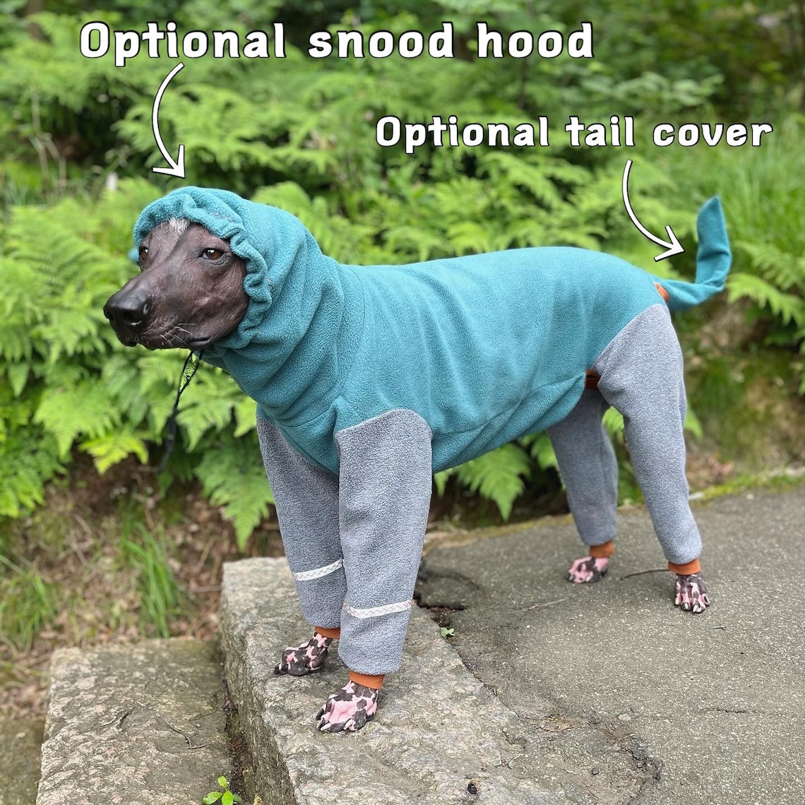 60cm/23inch Juno Fleece Jumpsuit for Your Dog PDF Sewing Etsy