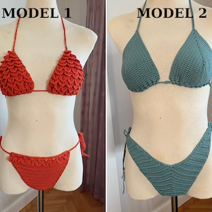 Crochet Bikini Set | High Waist, Sexy Bikini, Boho Swimwear, Perfect Gift for Her,  Sexy Cheeky Bottom, Perfect Summer Swimwear