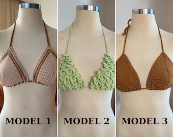 Crochet Bikini Top | Sexy Bikini Top, Boho Swimwear, Perfect Summer Crochet Set