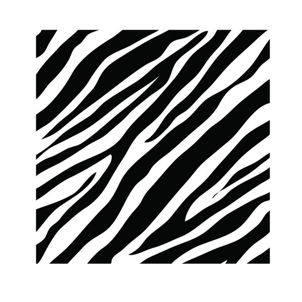 Zebra Print SVG, Zebra Stripes, Zebra Skin Lines, Animal Print Pattern. Cut File Cricut, Png Pdf Eps Dxf, Vector, Stencil, Vinyl.