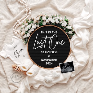 Last Pregnancy Announcement: Floral Social Media Template (Digital)