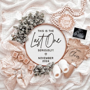 Last Baby Announcement: Grand Finale Pregnancy Template (Digital)