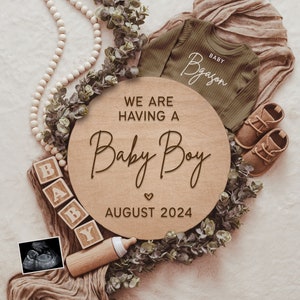 It&#39;s a Boy Pregnancy Announcement: Social Media Template (Digital Download)