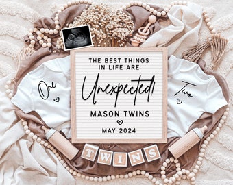 Digital Twin Pregnancy Announcement: Social Media Template