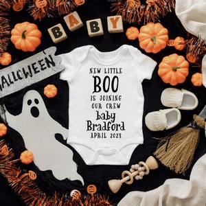 Halloween Baby Announcement: Editable Social Media Pregnancy Reveal (Digital)