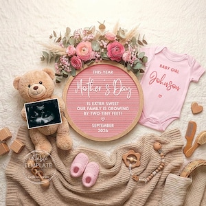 Baby #2 Mothers Day Announcement - Etsy