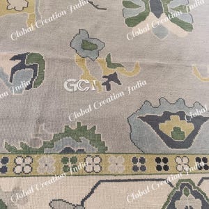 Multi colour oushak Rug 8x10/9x12/10x14 Hand Knotted Oushak Vintage Rugs For, Living Room Rug, Bedroom Rug fast delivery!!!