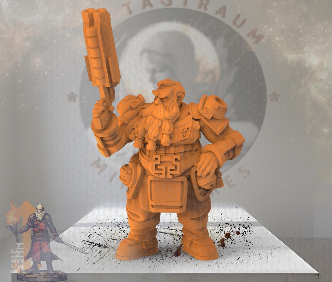 Fantasy Dwarf Infiltrator Miniature for Role-playing Games, Tabletop ...