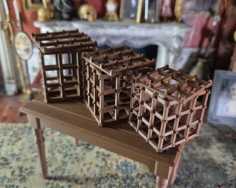 Cube cages for diorama