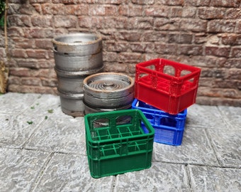 Beer crate for dollshouse dioramas