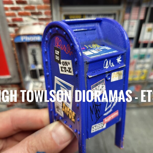 Miniature USPS mailbox 1:12 scale