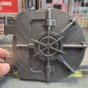 Puerta de bóveda de banco para diorama