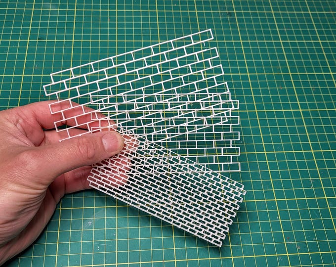 Scale Pattern Brick Brick Template for Dioramas - Various Scales - Etsy
