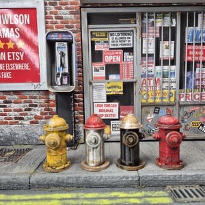 Miniature American fire hydrant 1:12 scale