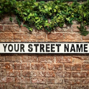 Personalised street/road sign for dollshouse