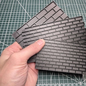 Brick template for dioramas - various scales