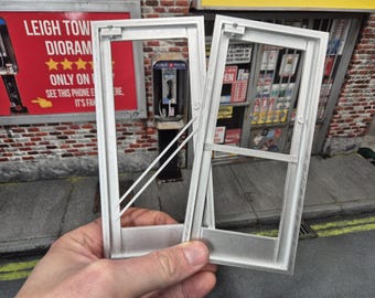 Metal-look deuren voor diorama schaal 1/12