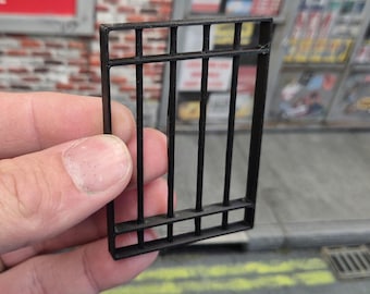 Raambeveiligingsbalken voor diorama-poppenhuis