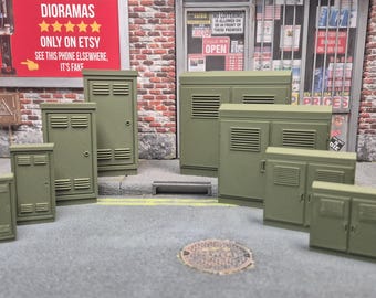 Electric power junction box for dioramas - various scales